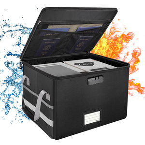 Large Capacity Fireproof Waterproof Secure Data Archive Safe Box Organizer
