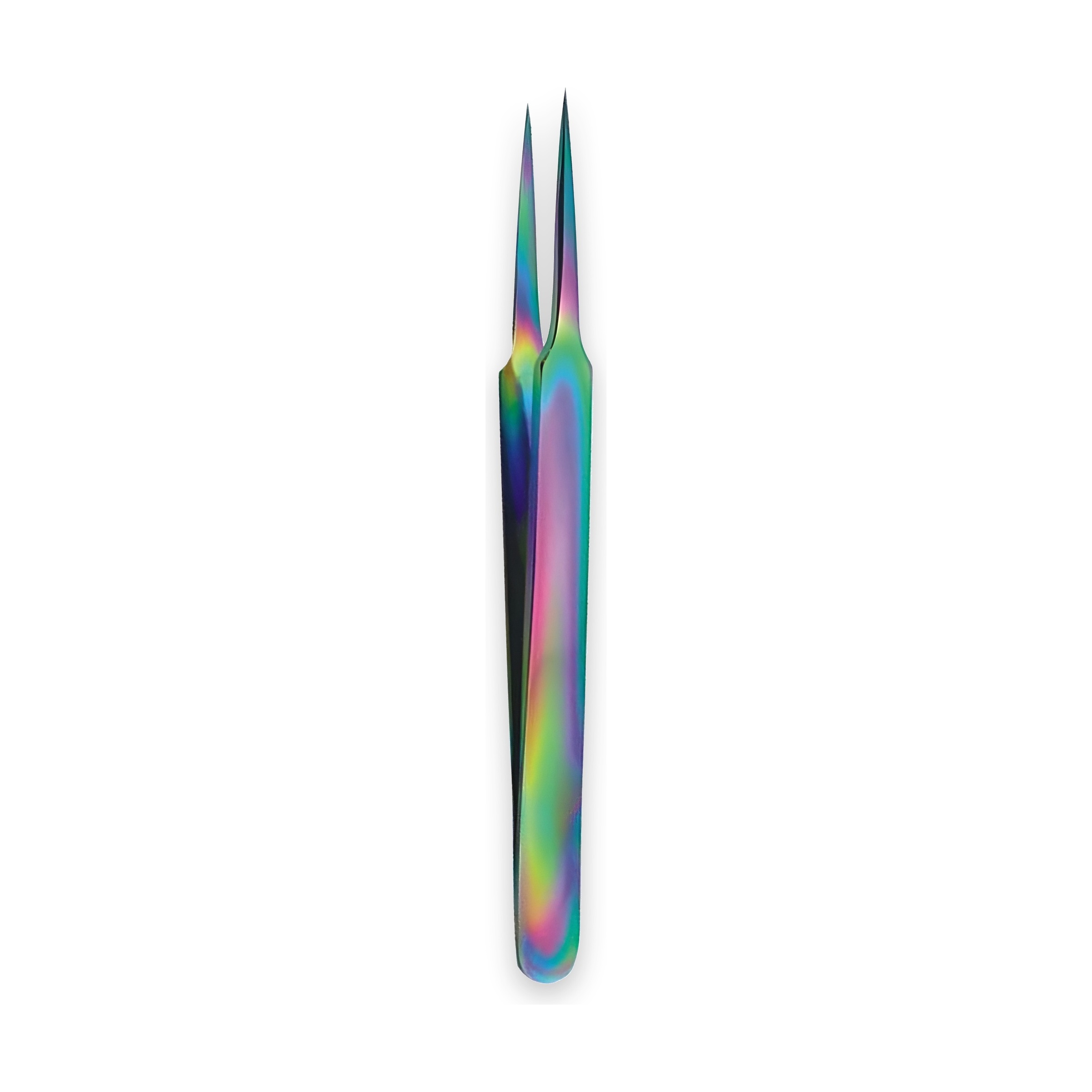 Rainbow Titanium Fine Slant-Tip Tweezers