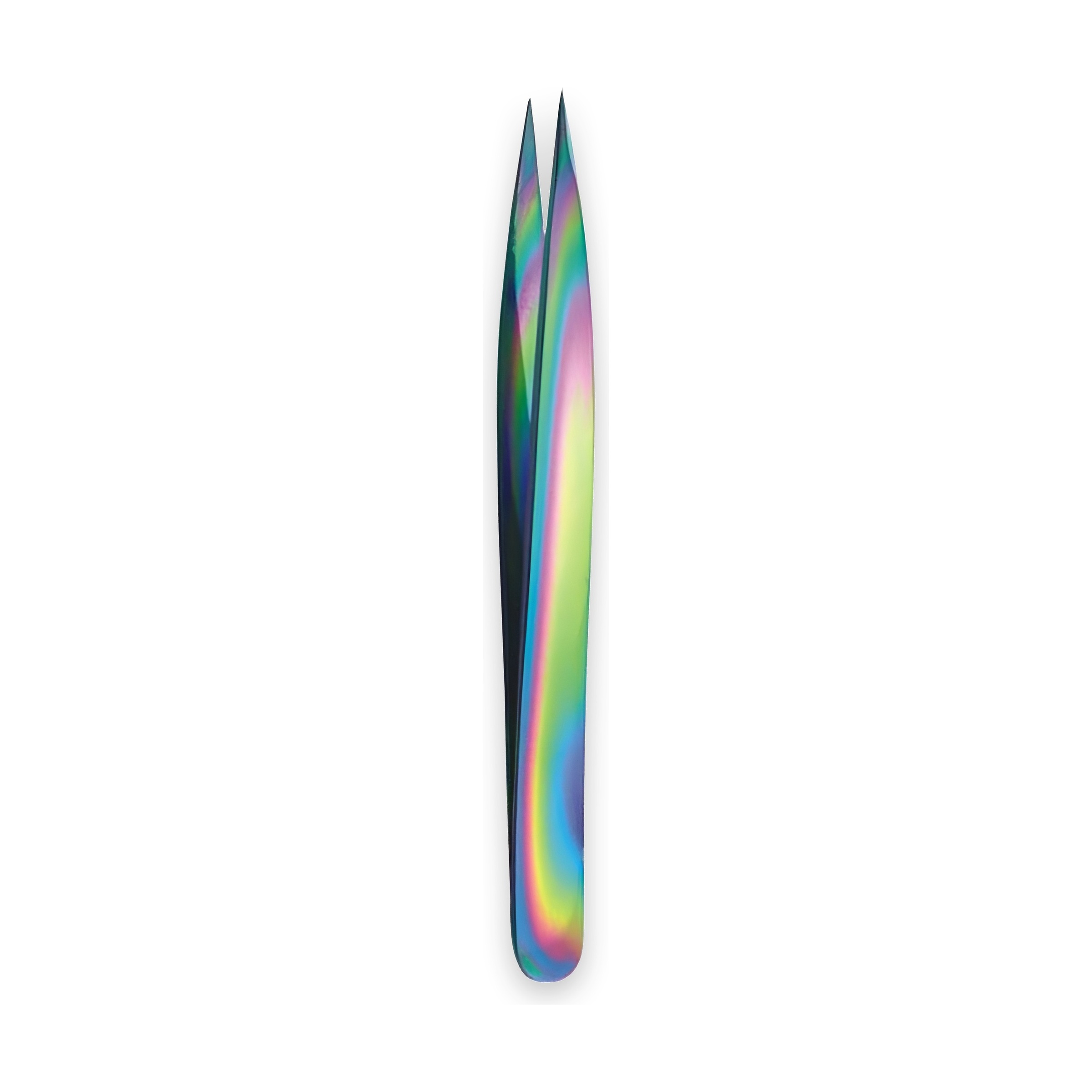 Rainbow Titanium Slant-Tip Tweezers