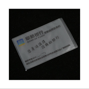 Factory Custom Wholesale Durable PVC Bank Card Set