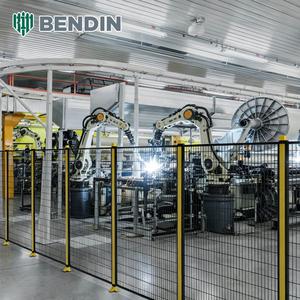 Modular Robot Perimeter Safety Fence Flexible Layout Machine Guarding System For Industrial Automation Projects