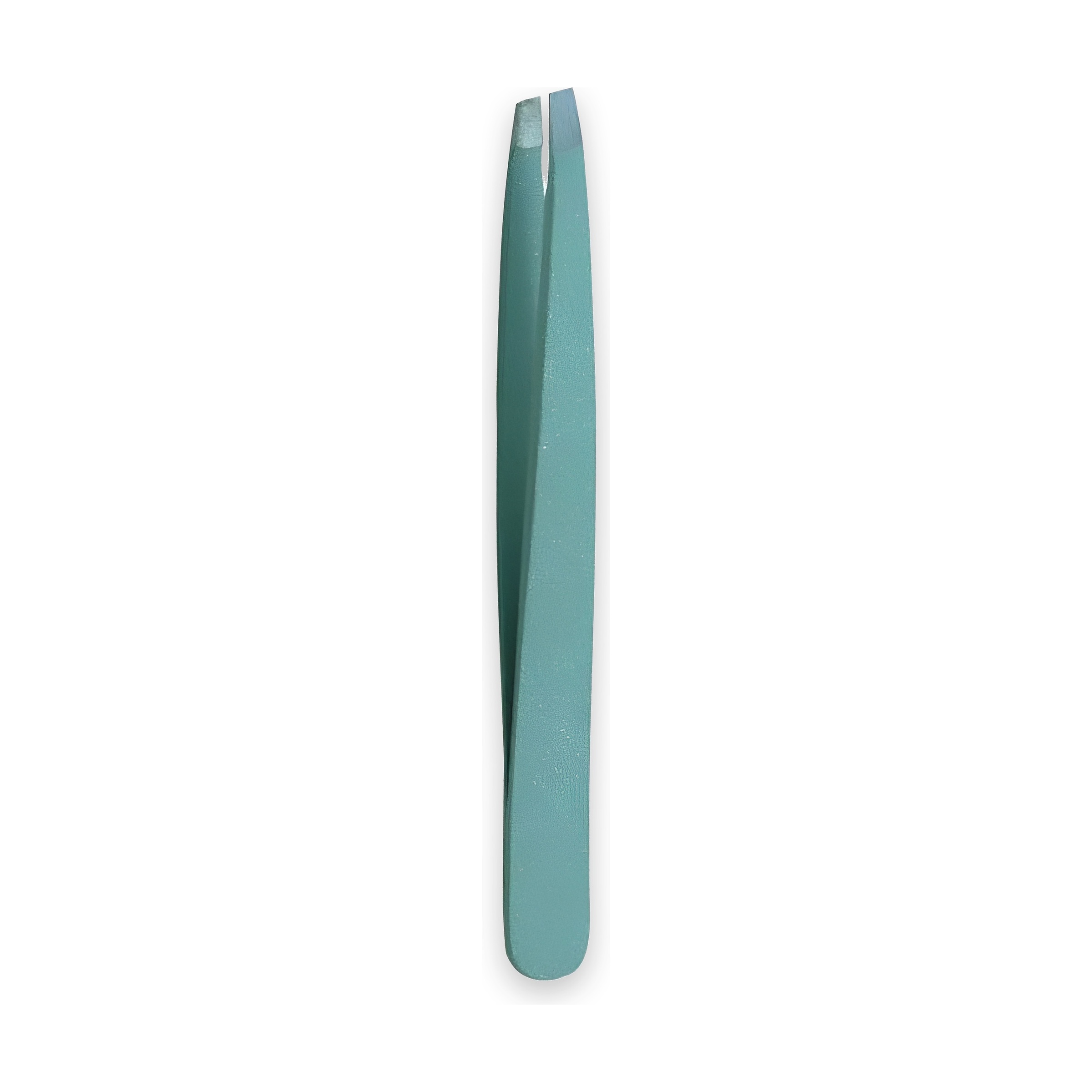 Teal Slant-Tip Tweezers