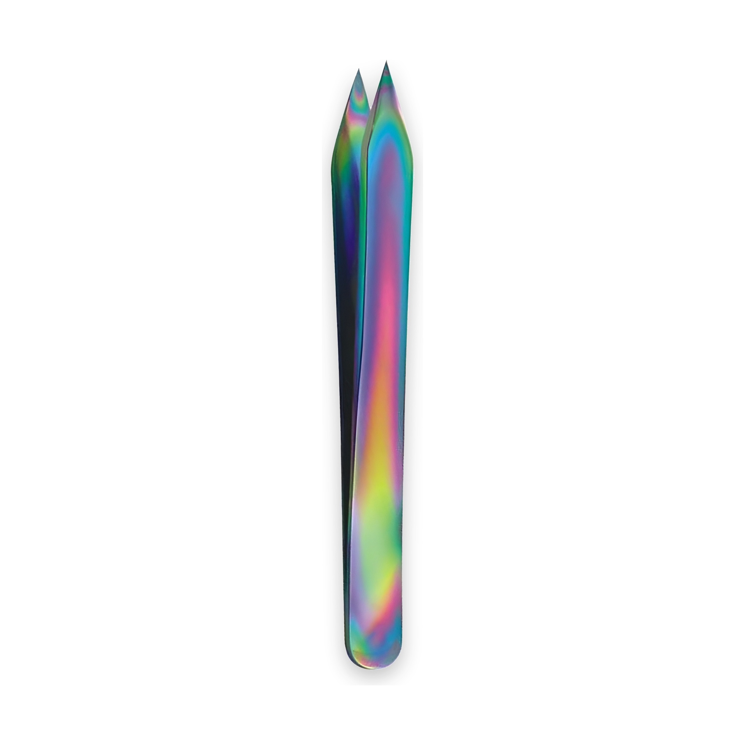 Rainbow Titanium Slim Slant-Tip Tweezers